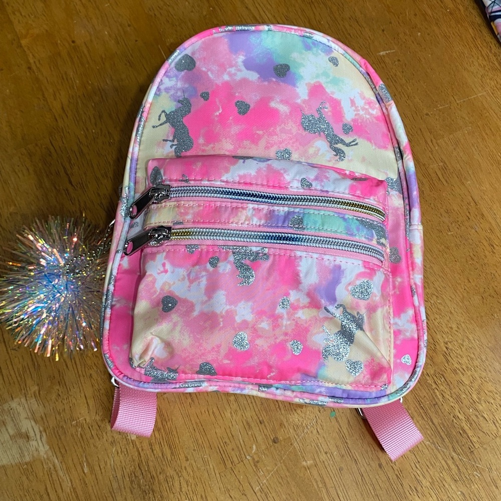 Place Pink and Silver Unicorn Girls Backpack